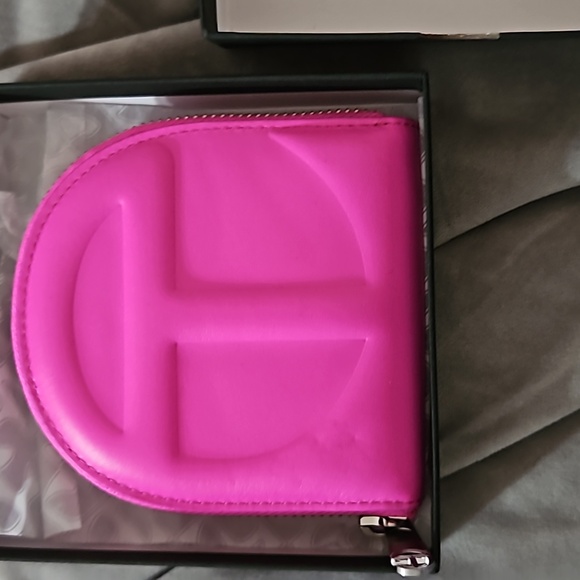 Telfar Wallets Pink and Neon Yellow